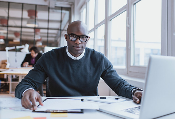 Man at his Desk