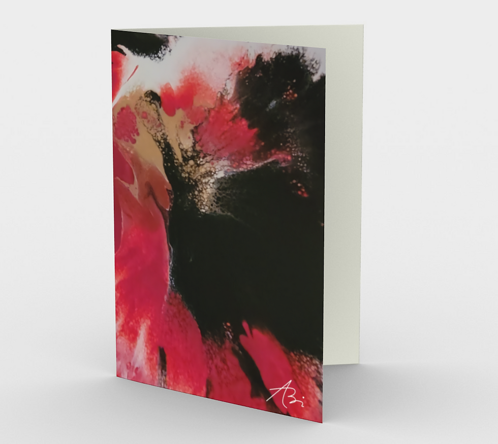 Carte de souhaits "Coquelicot" (Lot de 3 cartes)