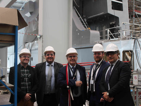 Visite des chantiers navals d'OCEA