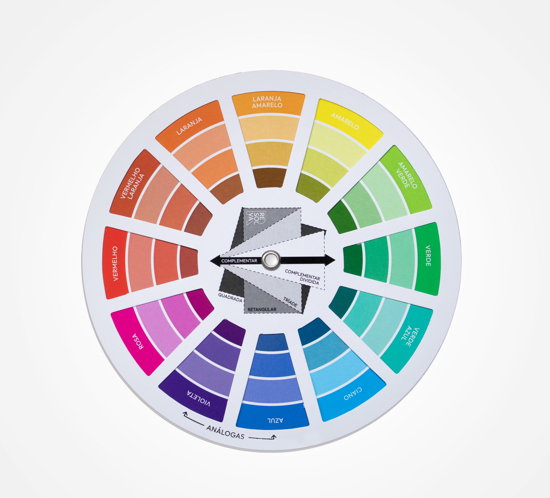 Professional color wheel tool