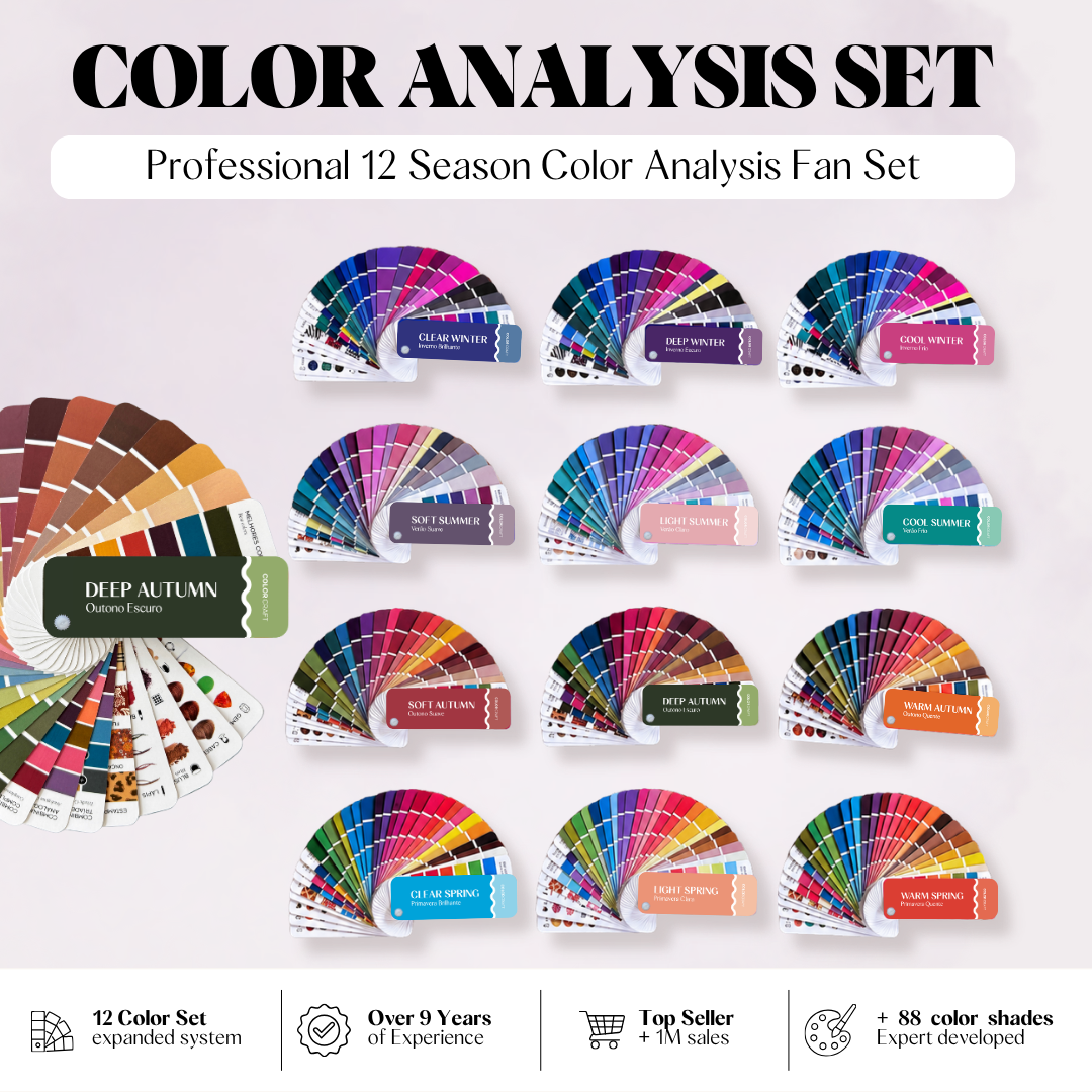 12-palette color fan set