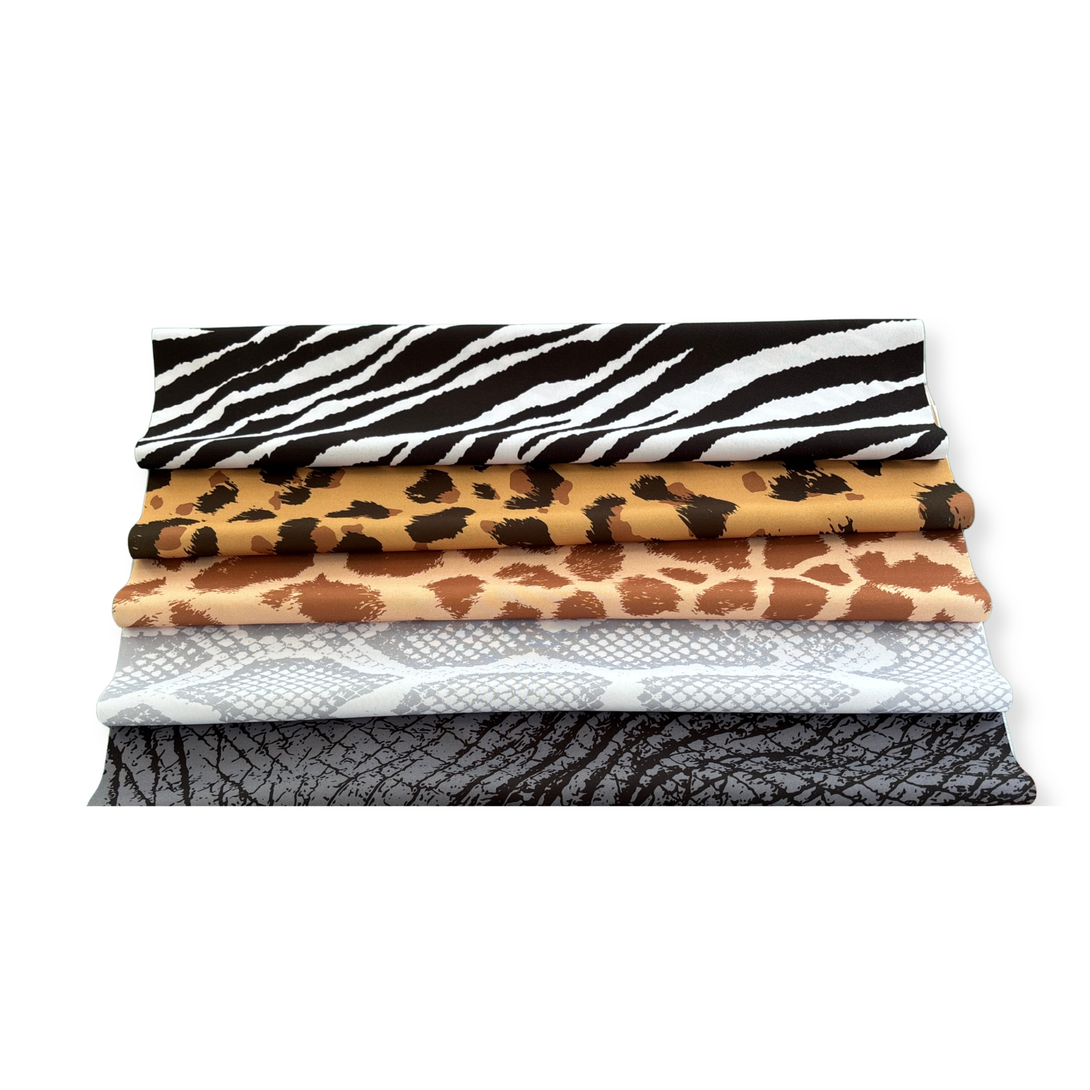 Contrast Drapes Set - Animal Print