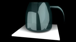 3D model of a glass mug