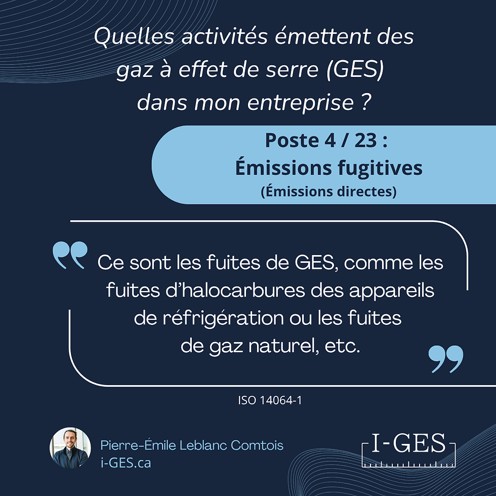 Émissions fugitives