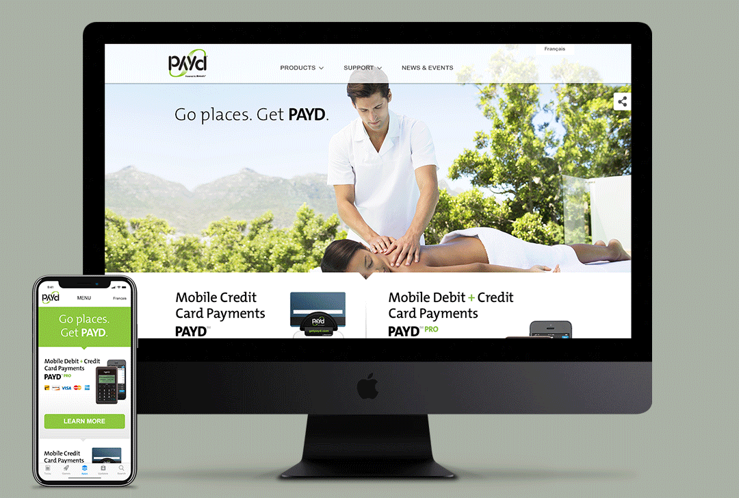 Moneris PAYD web/mobile design