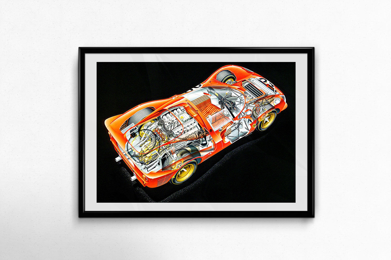 Ferrari 330P4 (1967) Limited Edition Paper Print