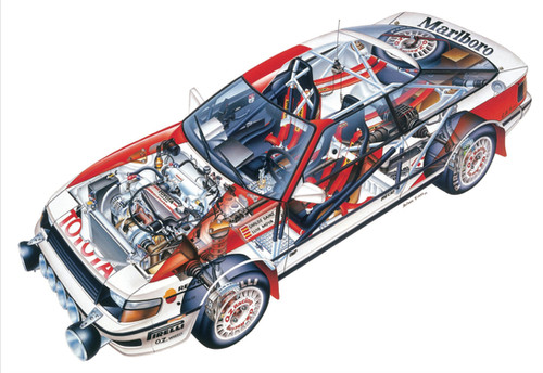 Toyota Celica GT-Four (1989) Limited Edition Paper Print