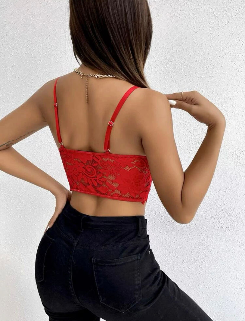 Thumbnail: ‘Loving myself more’ lace crop top