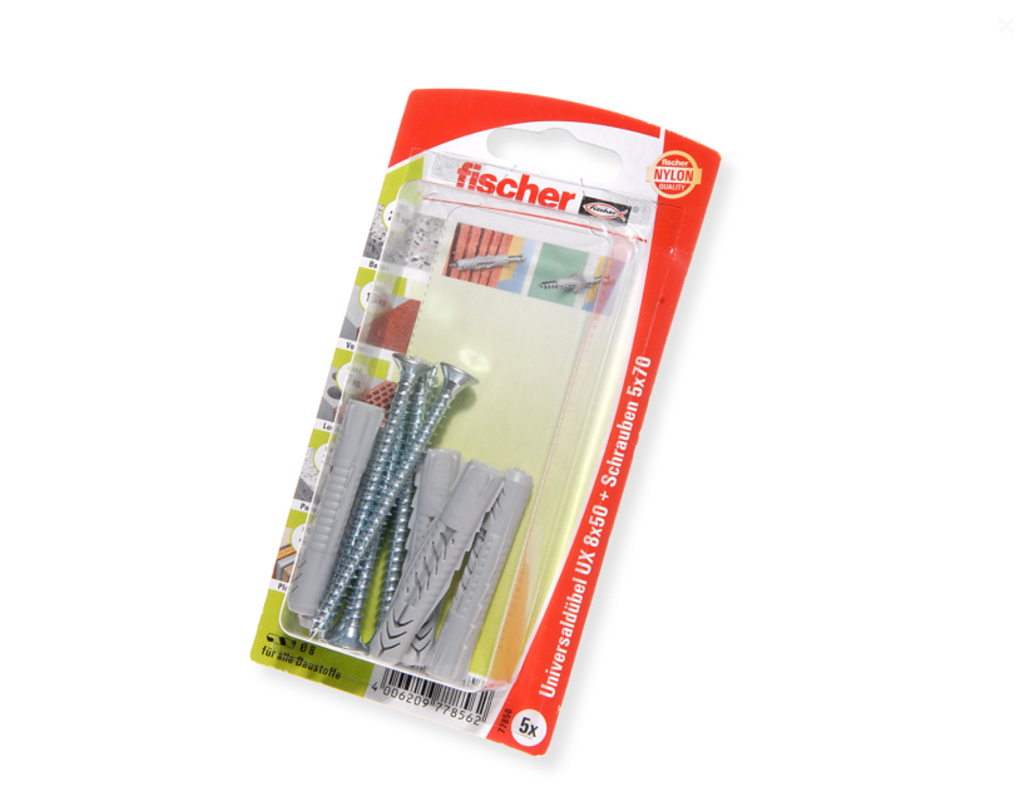 Chevilles/vis (lot de 5)