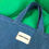 Thumbnail: MORE IS MORE TOTE BAG - DENIM MORE LOVE