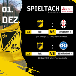Spieltag 30. NOV und 01. DEZ