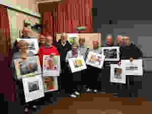 Winners with their images (L to R) - Leslie Cooper, Paul Lawson, Nigel West, Barry Holmes, Bob Normand, Denise Searle, Peter Hyatt, Tony Wilson, Ken Holland, Kevin McDonagh and Graham Eteson