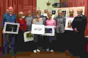 (L to R) - Peter Sillifant (back row), Ken Holland, Gwynneth Chubb, Howard Sheard, Barbara Ferrity (back row), Denise Searle, Nigel West (back row), Jackie Ridley, Judge Kay Wilson, Bob Kethro, Barry Holmes