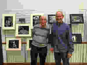 Tony Wilson and Ken Holland with their winning panel of prints