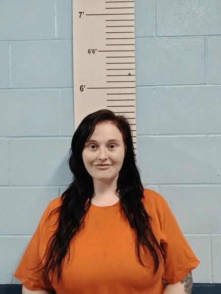 Brianna Marie Bense booking photograph following her arrest in Lincoln County, Missouri.