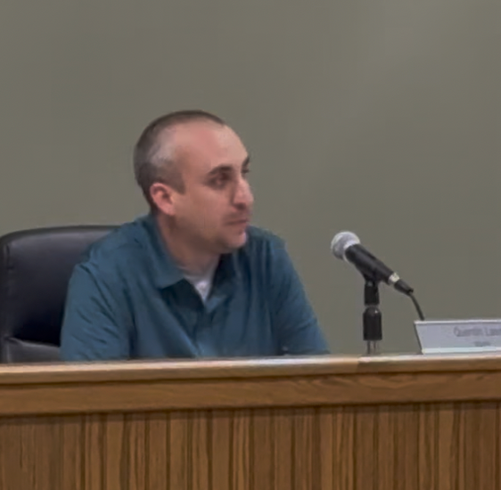 Mayor Quentin Laws during May board of alderman meeting. May 18 2026