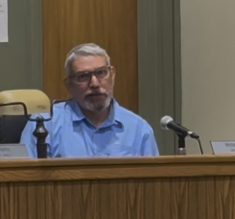 Michael Quezada during May board of alderman meeting. May 18 2026
