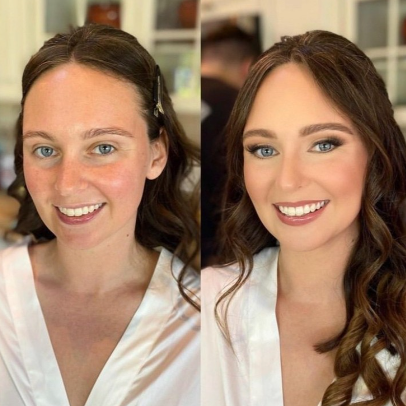 Complimentary Airbrushed Foundation and Lashes with each makeup application. 