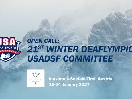 USADSF Announces Open Call for Applicants for the 2027 Winter Deaflympics Committee