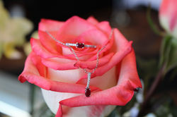ruby necklace & ring