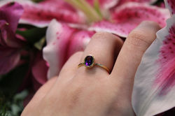 YG AMETHYST RING