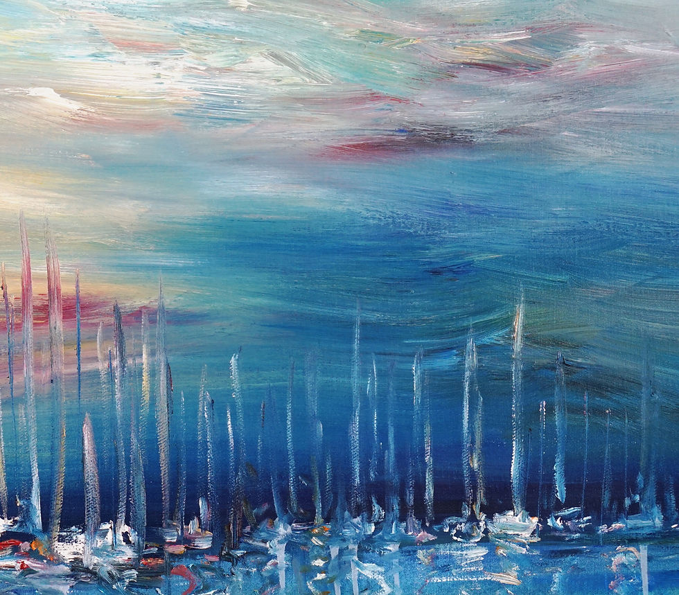 Thumbnail: Sail Boat Marina M 1 / Oil