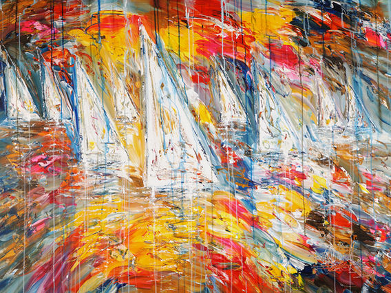 shop a regatta painting in the sail art shop of the artist Peter Nottrott