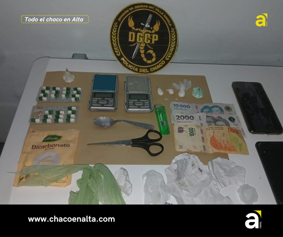 Villa Angla :"kiosco narco" detienen a dos hombres de 35 y 41 años en allanamientos en el barrio CGT