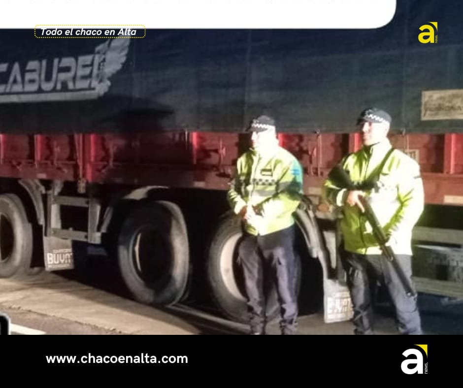 Final amargo: camión que transportaba 35 toneladas de azúcar fue interceptado en la Ruta N°11 
