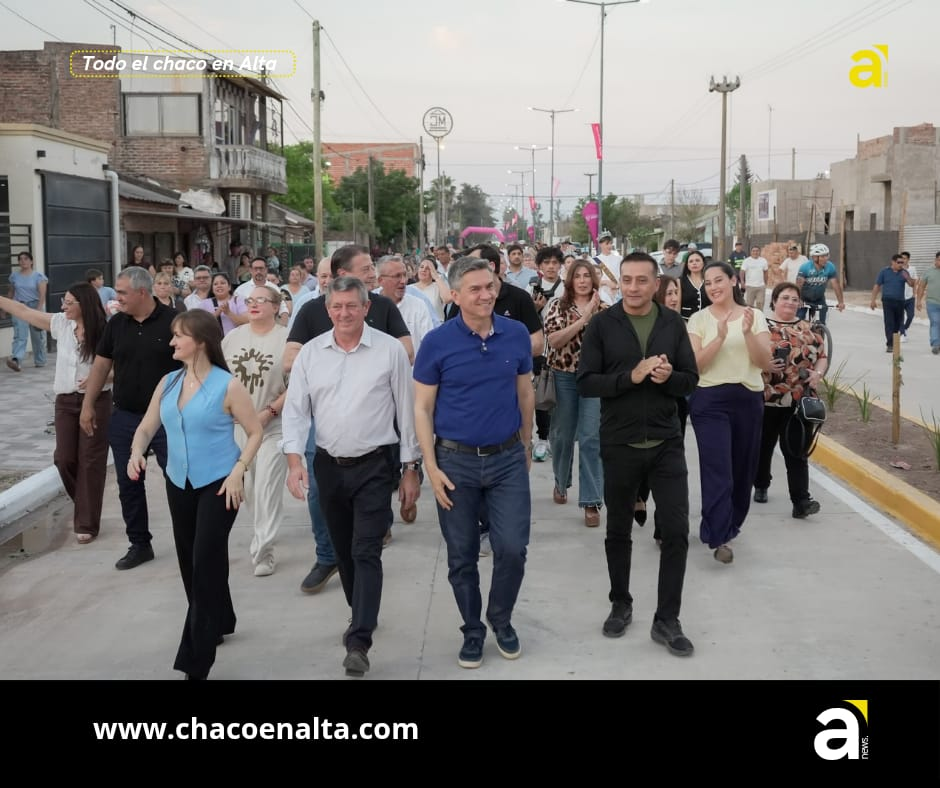 Charata sumó una nueva vía de conexión con la inauguración de la avenida Caseros