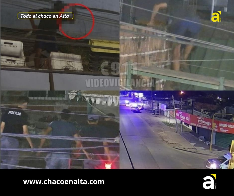 Detectaron por cámaras a un hombre sobre un techo y lo demoraron por intento de robo de cables