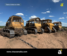 Secuestran cuatro topadoras tras detectar un desmonte ilegal de 550 hectáreas en Los Frentones.