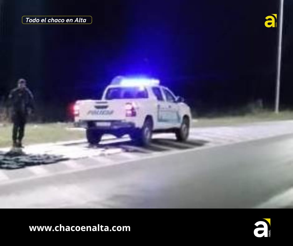 Pampa del Indio: una mujer murió en un choque sobre la Ruta 4 y un hombre quedó internado en grave estado