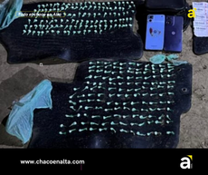 Tres Isletas: Incautaron más de 300 envoltorios de cocaína y detuvieron a dos personas