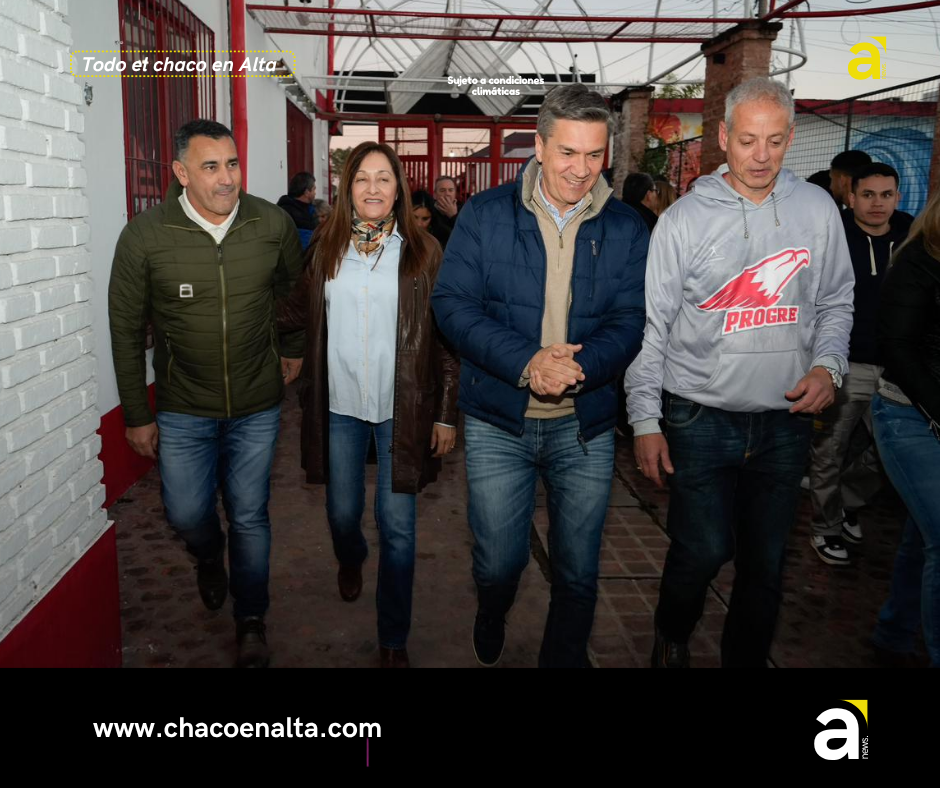 Zdero anunció obras para el Club Unión Progresista de Villa Ángela en la antesala de su centenario