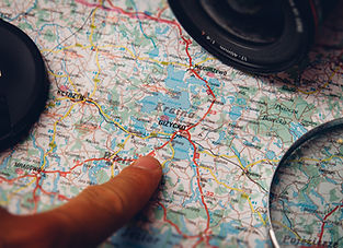 指で地図を描く