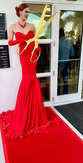 living red carpet dress Corporate Entertainment