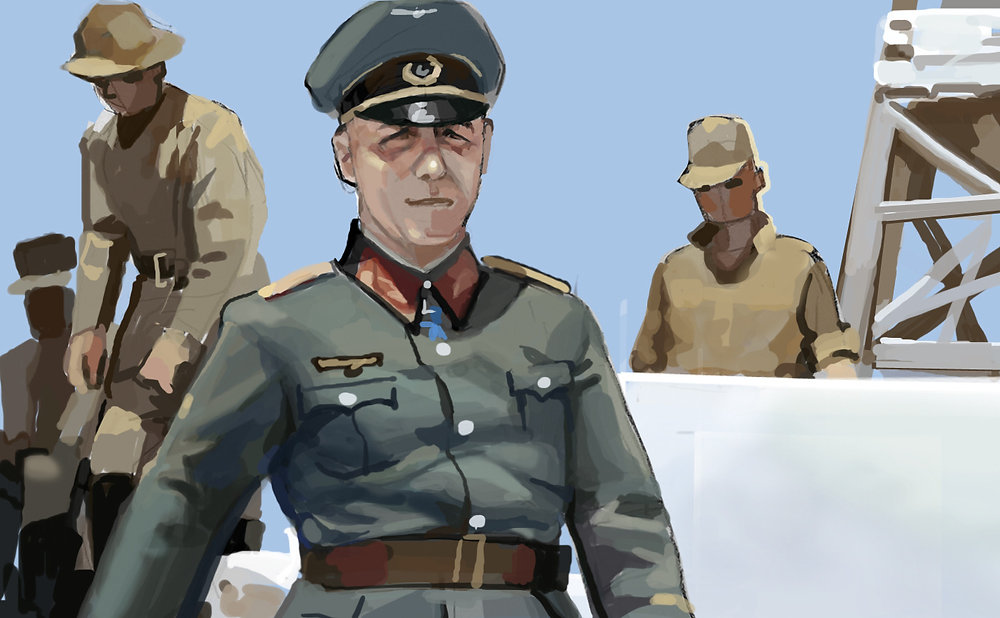 Hello Rommel Gif Under bright skies, Rommel ver.