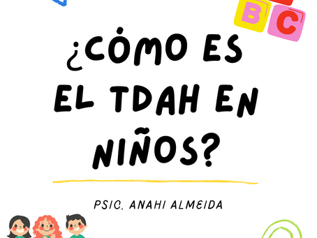 ¿Cómo es el TDAH en niños?
