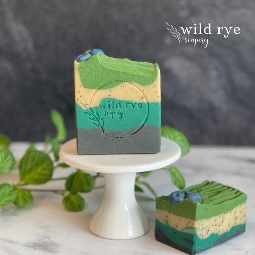 Oregon Blueberry Thyme Goat Milk Soap
