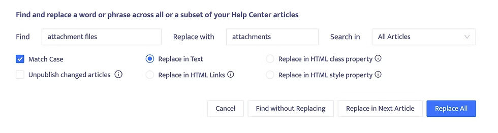 AI knowledge management - Help Center Manager