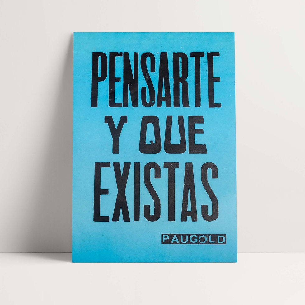 Miniatura: Pensarte y que Existas