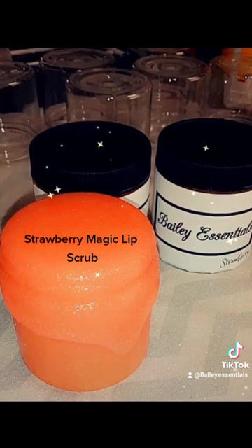 サムネイル： (10) Strawberry Magic Lip Scrub {8oz Jars} {10oz Jars}