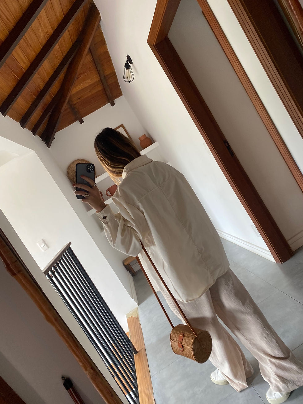 Miniatura: Camisa botões oversized algodão cru