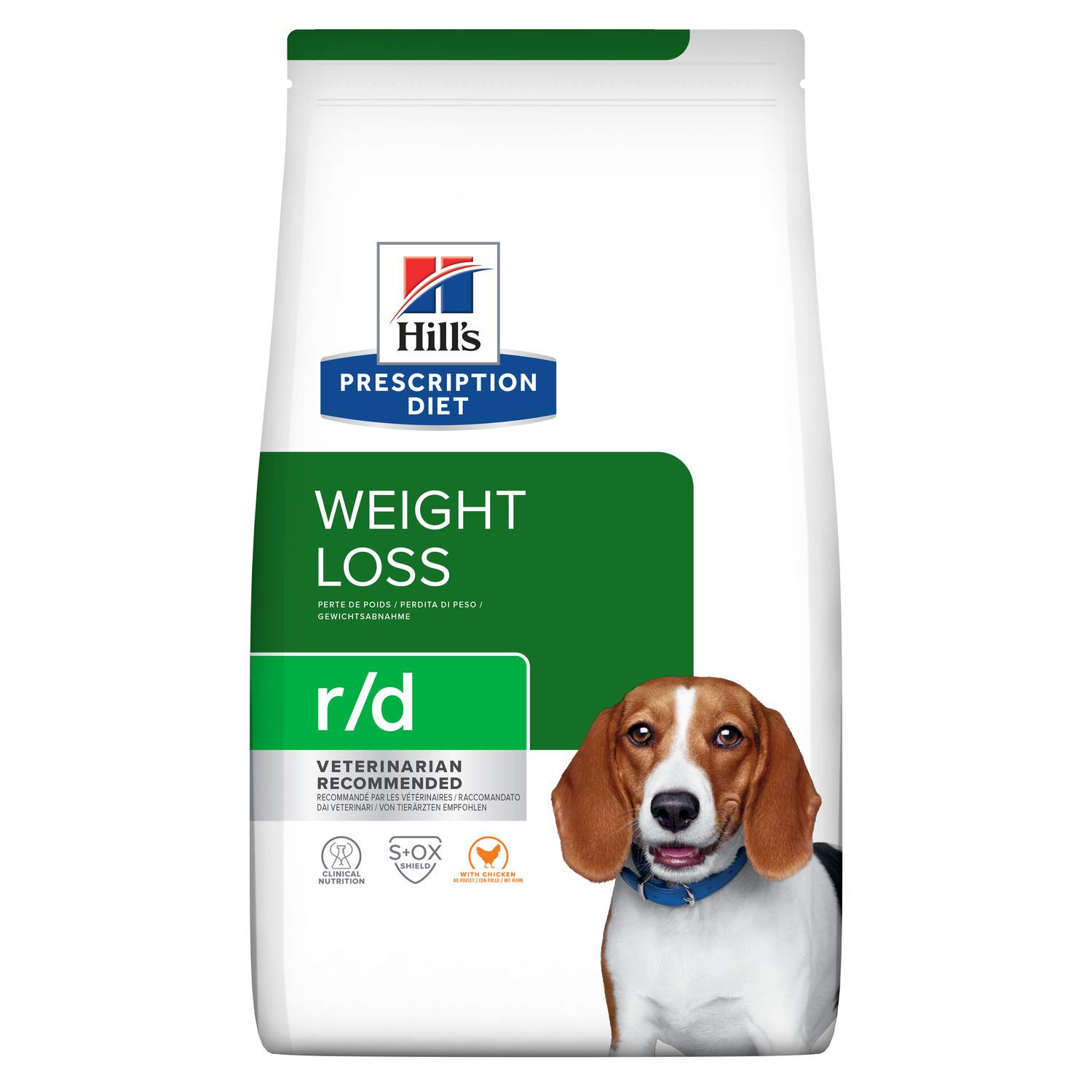 Croquettes r/d Weight Loss - Chien - Poulet / 4kg - 10kg