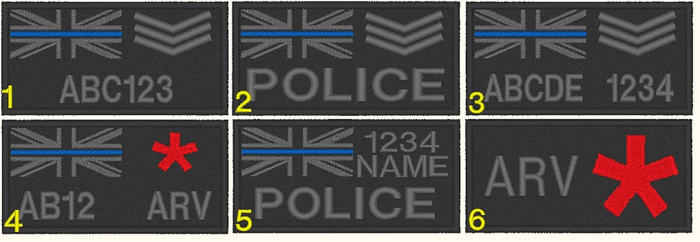 Thumbnail: Police Personalised 100x50mm ID Patch