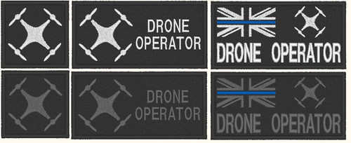 Drone / Police Drone Operator Blue Line ID Tape
