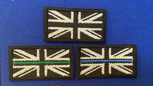 Embroidered Union Jack Emergency Services Helmet Morale Patch