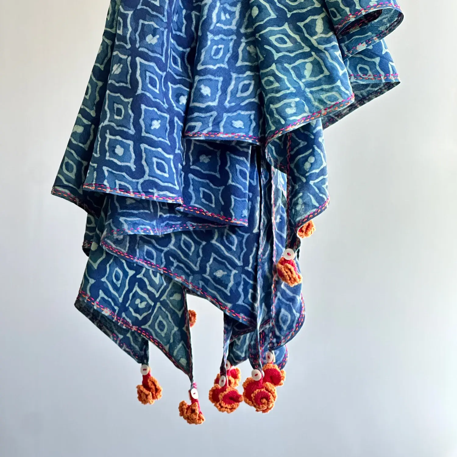 Indigo Cotton Scarfs