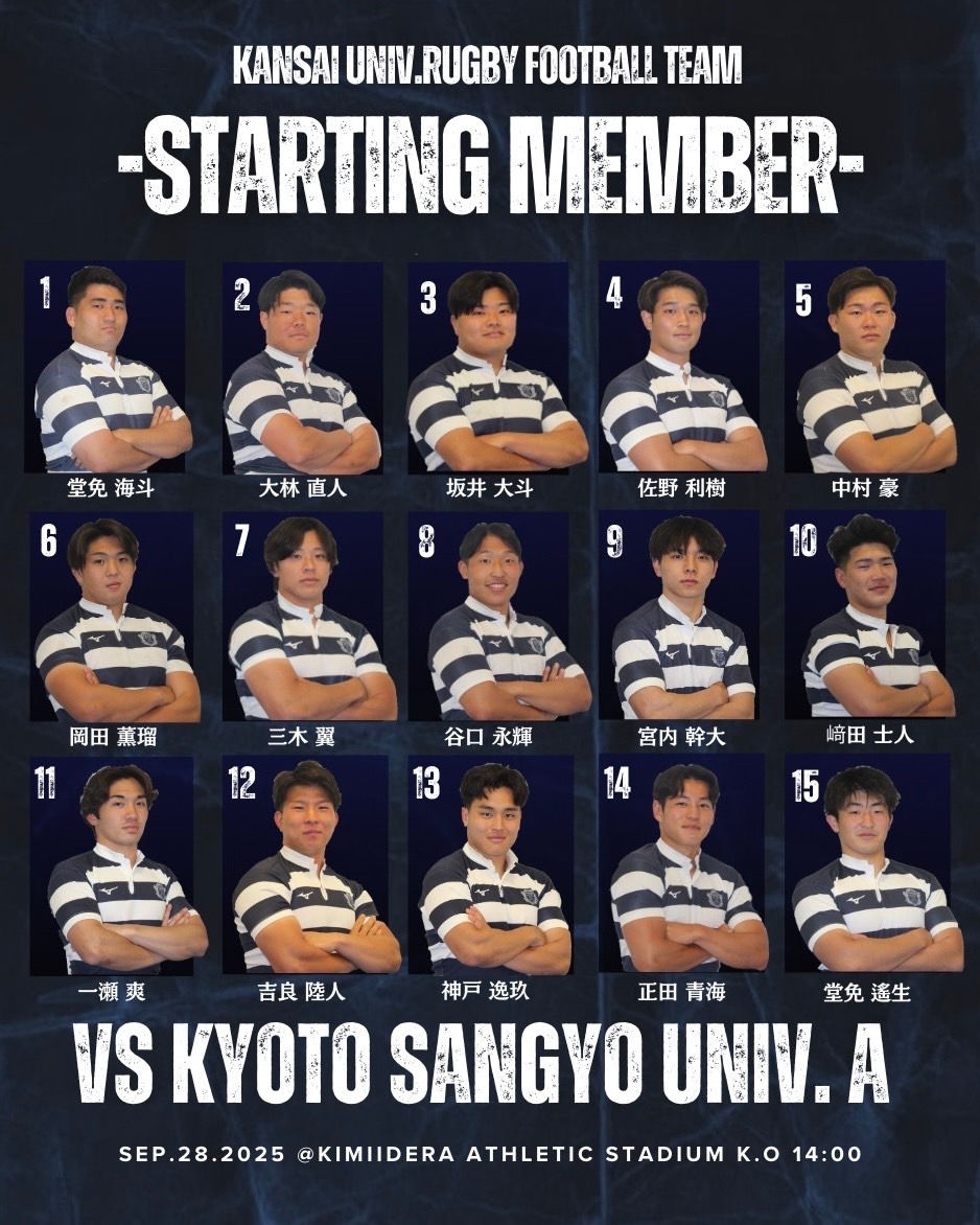 【京都産業大学メンバー発表】